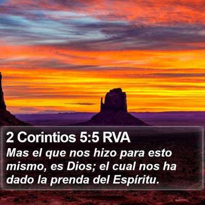 2 Corintios 5:5 RVA Bible Verse Image