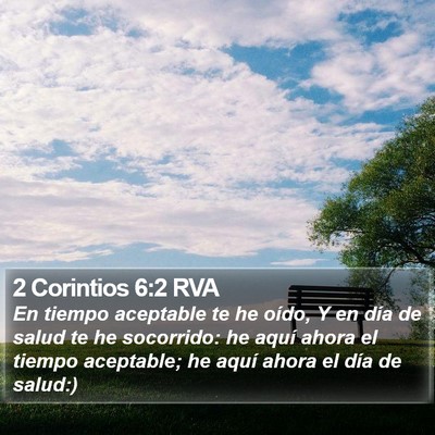 2 Corintios 6:2 RVA Bible Verse Image