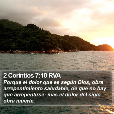 2 Corintios 7:10 RVA Bible Verse Image