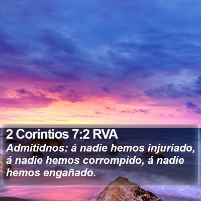 2 Corintios 7:2 RVA Bible Verse Image