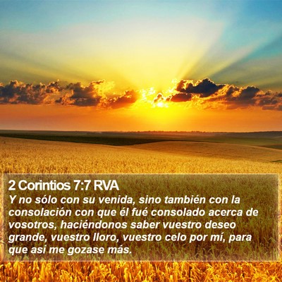 2 Corintios 7:7 RVA Bible Verse Image