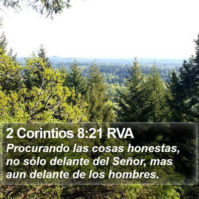 2 Corintios 8:21 RVA Bible Verse Image