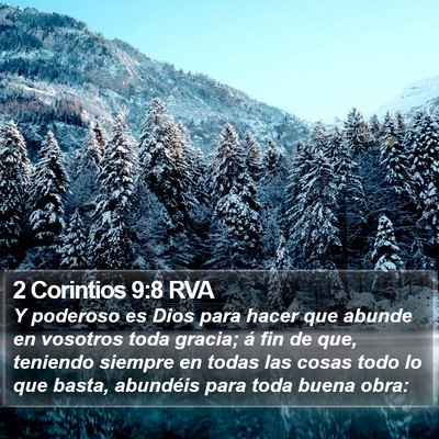 2 Corintios 9:8 RVA Bible Verse Image