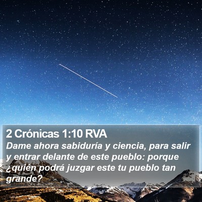 2 Crónicas 1:10 RVA Bible Verse Image