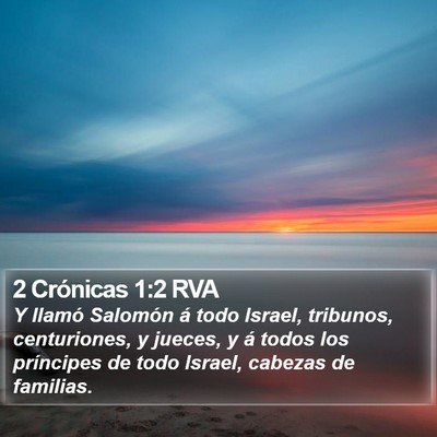 2 Crónicas 1:2 RVA Bible Verse Image