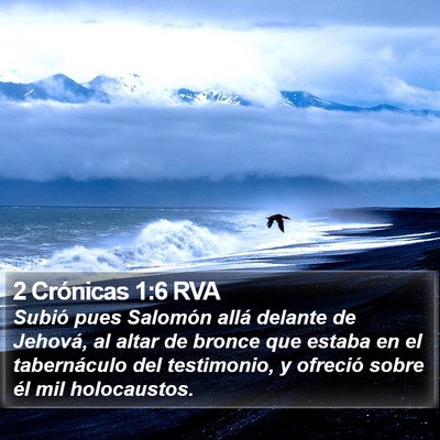 2 Crónicas 1:6 RVA Bible Verse Image