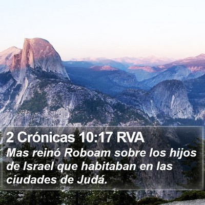 2 Crónicas 10:17 RVA Bible Verse Image