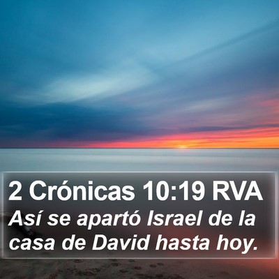 2 Crónicas 10:19 RVA Bible Verse Image