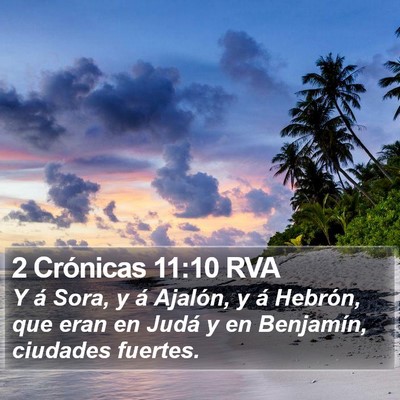 2 Crónicas 11:10 RVA Bible Verse Image
