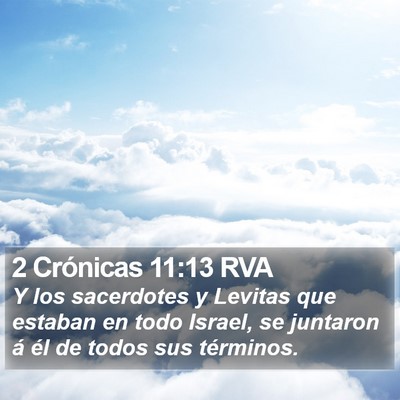 2 Crónicas 11:13 RVA Bible Verse Image