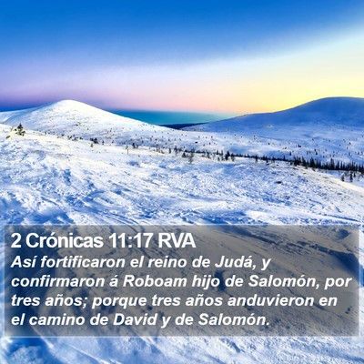 2 Crónicas 11:17 RVA Bible Verse Image