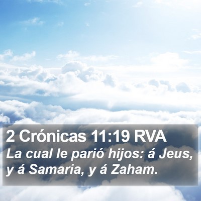 2 Crónicas 11:19 RVA Bible Verse Image