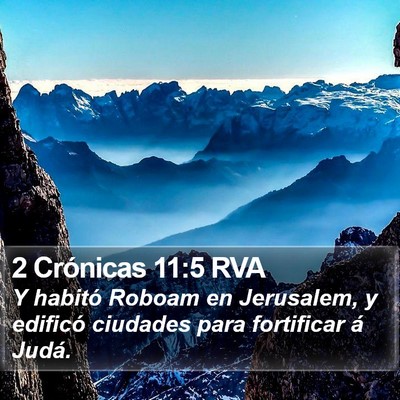2 Crónicas 11:5 RVA Bible Verse Image
