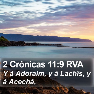 2 Crónicas 11:9 RVA Bible Verse Image