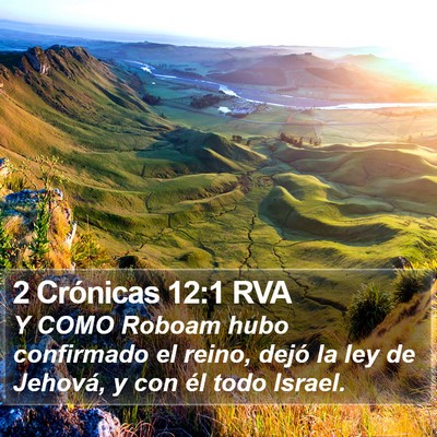 2 Crónicas 12:1 RVA Bible Verse Image