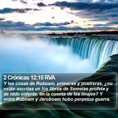 2 Crónicas 12:15 RVA Bible Verse Image