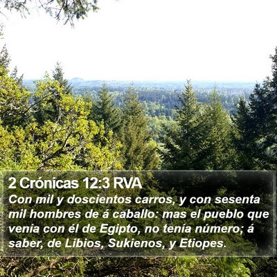2 Crónicas 12:3 RVA Bible Verse Image