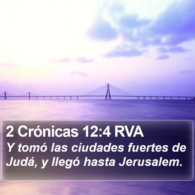 2 Crónicas 12:4 RVA Bible Verse Image