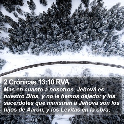 2 Crónicas 13:10 RVA Bible Verse Image