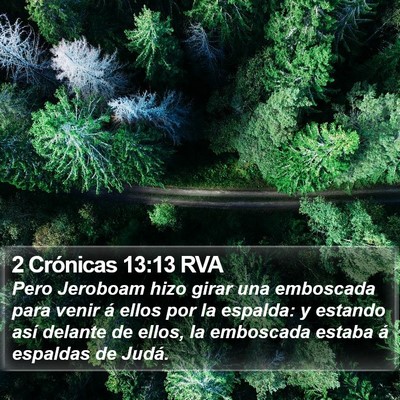 2 Crónicas 13:13 RVA Bible Verse Image