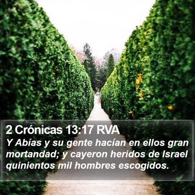 2 Crónicas 13:17 RVA Bible Verse Image