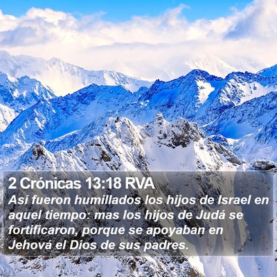 2 Crónicas 13:18 RVA Bible Verse Image