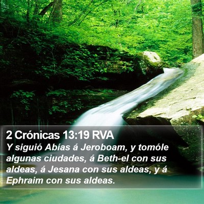 2 Crónicas 13:19 RVA Bible Verse Image