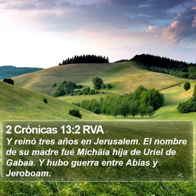 2 Crónicas 13:2 RVA Bible Verse Image