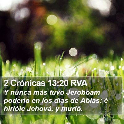 2 Crónicas 13:20 RVA Bible Verse Image