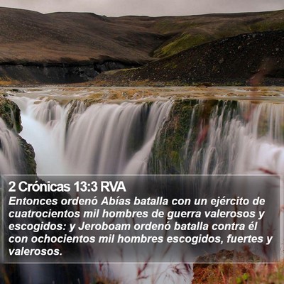 2 Crónicas 13:3 RVA Bible Verse Image