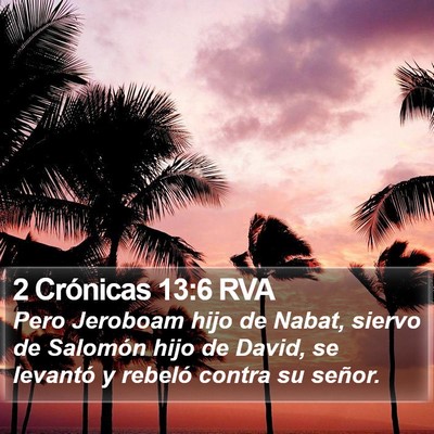 2 Crónicas 13:6 RVA Bible Verse Image