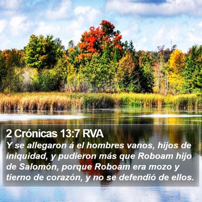 2 Crónicas 13:7 RVA Bible Verse Image