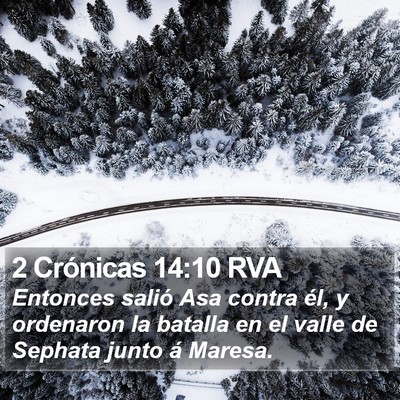 2 Crónicas 14:10 RVA Bible Verse Image