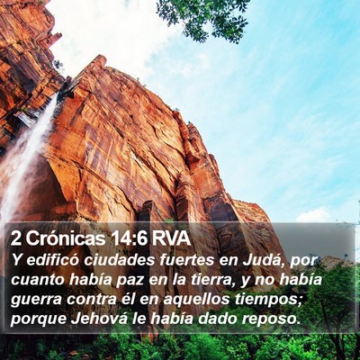 2 Crónicas 14:6 RVA Bible Verse Image