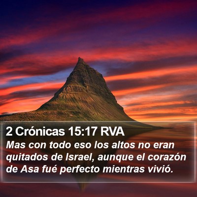 2 Crónicas 15:17 RVA Bible Verse Image