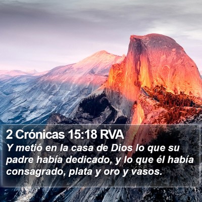 2 Crónicas 15:18 RVA Bible Verse Image