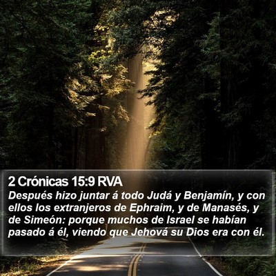 2 Crónicas 15:9 RVA Bible Verse Image