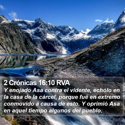 2 Crónicas 16:10 RVA Bible Verse Image