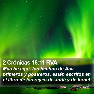 2 Crónicas 16:11 RVA Bible Verse Image