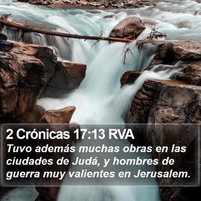 2 Crónicas 17:13 RVA Bible Verse Image