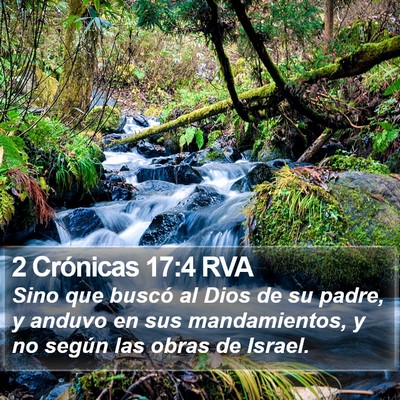 2 Crónicas 17:4 RVA Bible Verse Image