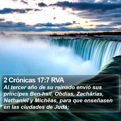 2 Crónicas 17:7 RVA Bible Verse Image