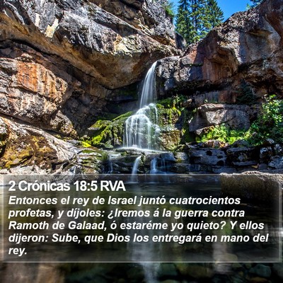 2 Crónicas 18:5 RVA Bible Verse Image