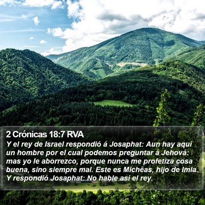 2 Crónicas 18:7 RVA Bible Verse Image