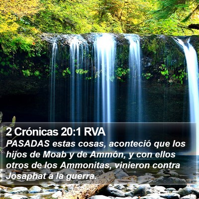 2 Crónicas 20:1 RVA Bible Verse Image