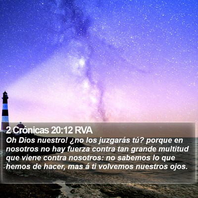 2 Crónicas 20:12 RVA Bible Verse Image