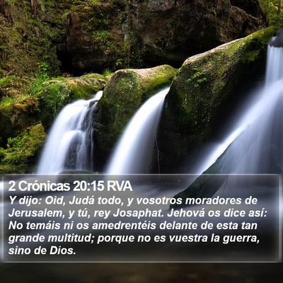 2 Crónicas 20:15 RVA Bible Verse Image