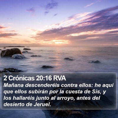 2 Crónicas 20:16 RVA Bible Verse Image