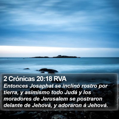 2 Crónicas 20:18 RVA Bible Verse Image