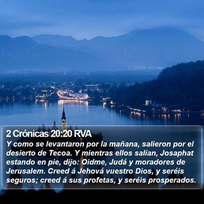 2 Crónicas 20:20 RVA Bible Verse Image